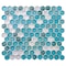 Andova Tiles SAMPLE Arti 1 x 1 Glass Honeycomb Mosaic Tile SAM-ANDART266 - alternate 1